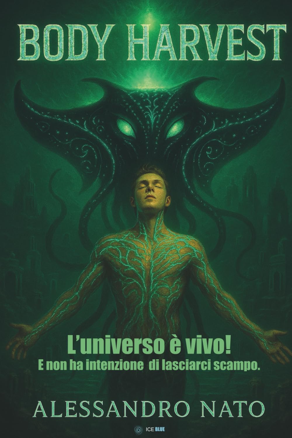 Copertina del libro Body Harvest – romanzo di fantascienza di Alessandro Nato